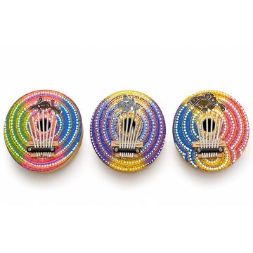 Büyük Hindistan Cevizi Kabuğu Coconat Kalimba Enstrümanı 17cm