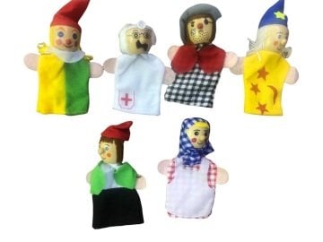 Farklı Meslekler Parmak Kukla (6 Adet)