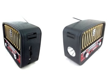 Şarjlı Usb Sd Card Mp3 Çalar Fm Nostaljik Radyo