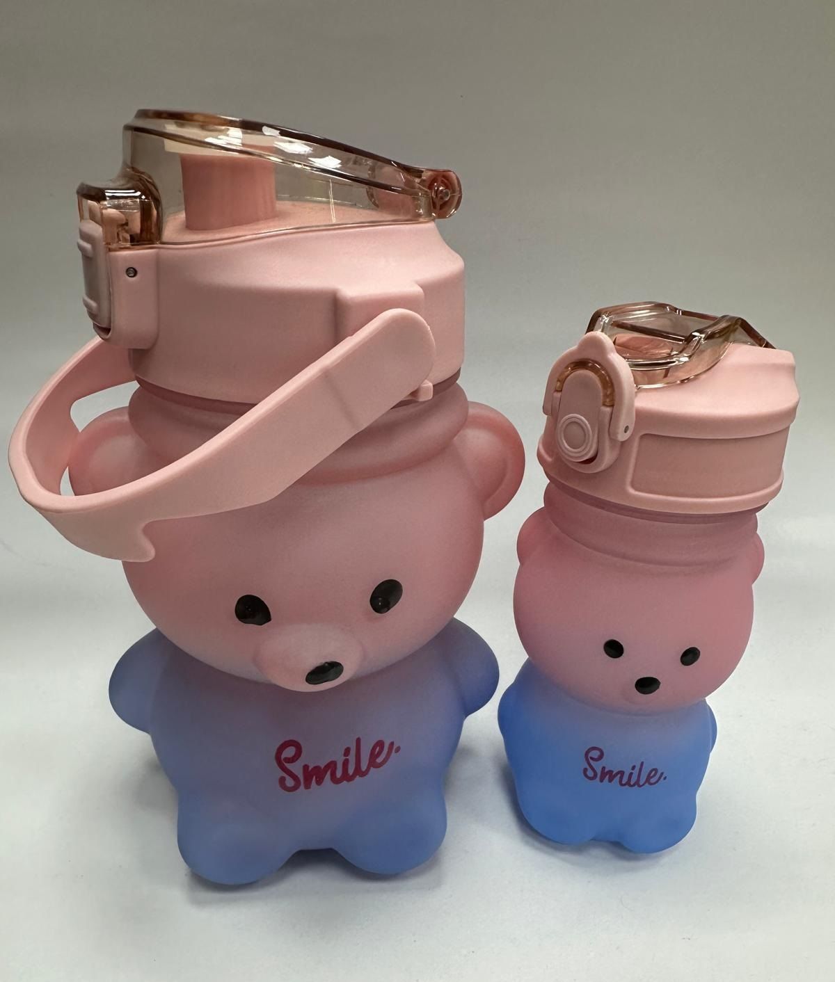 Ayıcıklı Tasarım Pipetli Suluk 2'li