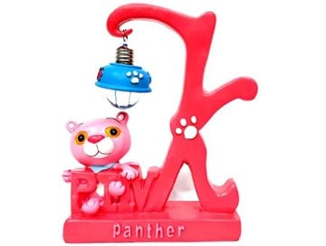 Dekoratif Işıklı Polyester Panter Biblosu