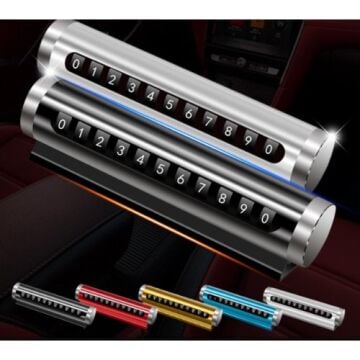 Universal Araç İçi Alüminyum Değişen Çevirmeli Park Telefon Numaratör