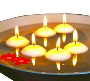 Suda Yüzen Tealight Mum (4 Adet)