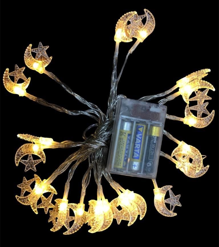 Ay Ve Yıldız Günışığı Şerit Led Işık Zinciri (3 mt)