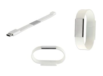 Inovatif Bileklik Tasarımlı Su Geçirmez Pvc Bileklik Flash Bellek 16 GB