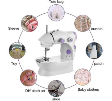 Mini Ev Dikiş Makinesi Işıklı Pedallı Sewing Machine