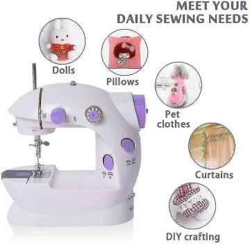 Mini Ev Dikiş Makinesi Işıklı Pedallı Sewing Machine