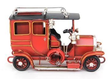 Nostaljik Metal Kırmızı Araba Kalemlik