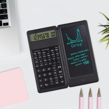 Silinebilir Kalemli LCD Yazı Tabletli Hesap Makinesi