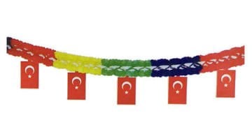 Bayrak Süslemeli Süs Set