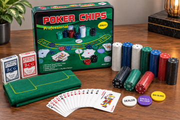 Professional Metal Kutulu 500 Chip Poker Oyun Seti