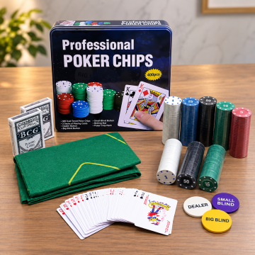 400 Chip Professional Metal Kutulu Poker Oyun Seti