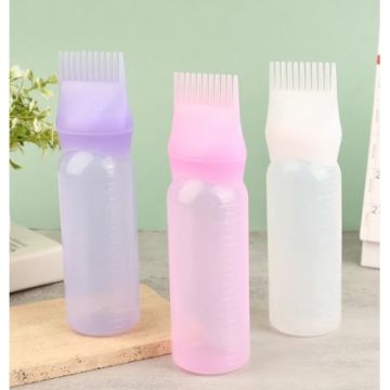 Çok Kullanışlı Taraklı Saç Boyama Bakım Yağı Şişesi Bir Arada