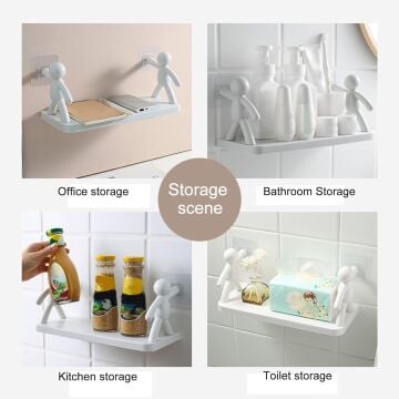 Kendinden Yapışkanlı Mutfak Rafı Banyo Rafı Organizer Düzenleyici