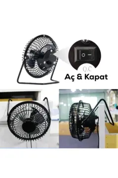 Usb'li Sessiz Mini Masaüstü Vantilatör