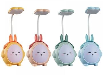 Usb Şarjlı Karışık Tavşan Kulaklı Tasarımlı Masa Lambası