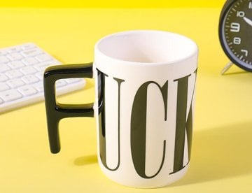 Fuck Yazlı Seramik Kupa Bardak
