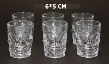 Cam Kuru Kafa Shot Bardağı Seti (6 Adet)