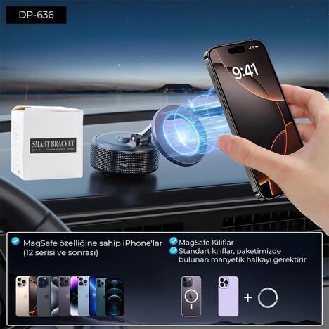 Manyetik Vakumlu Magsafe Telefon Tutucu