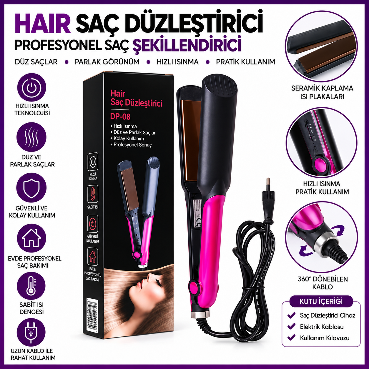 Profesyonel Saç Düzleştirici