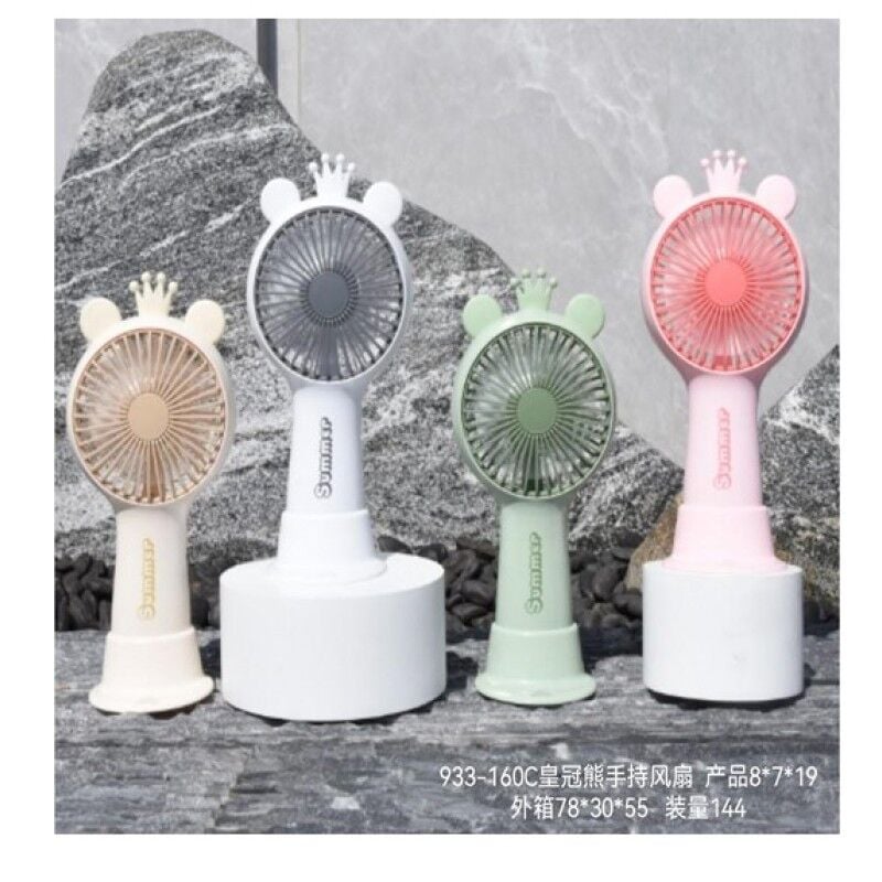 Kral Tacı El Fanları Şarjlı Tasarımlı Vantilatör Serinletici