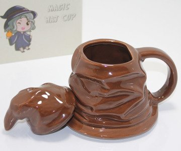 3D Şapka Tasarımlı Kapaklı Kupa Bardak