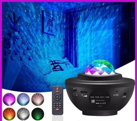 Projektör Gece Lambası Bluetooth Kumandalı Disko Topu