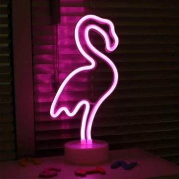Dekoratif  Led Neon Flamingo Gece Lambası