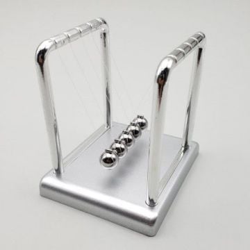 Newton's Cradle Metal Gri Denge Topu Büyük
