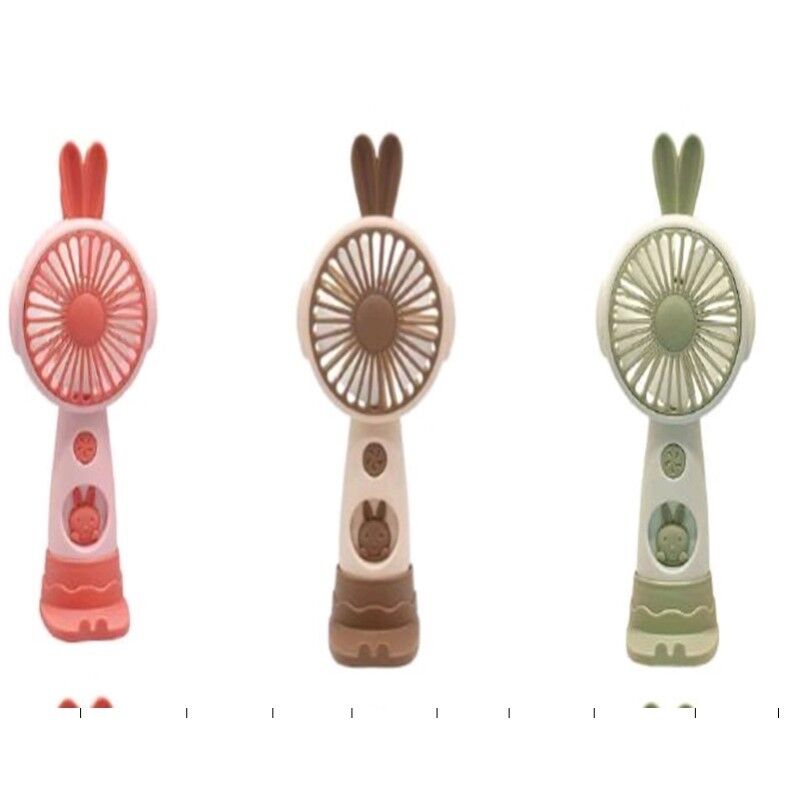 Mini Tavşan Figürlü Şarjlı Tasarımlı Vantilatör Serinletici