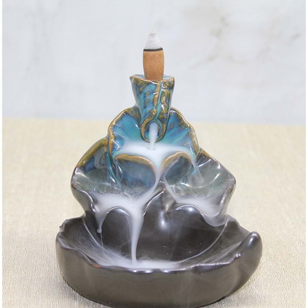 Seramik Renkli Kavisli Ters Geri Akış Tütsülük Brülör