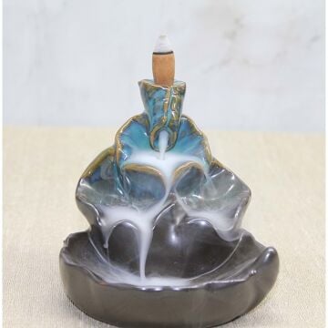 Seramik Renkli Kavisli Ters Geri Akış Tütsülük Brülör