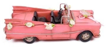 Nostaljik Metal Çiçekli Chevrolet Gelin Arabası