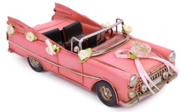 Nostaljik Metal Çiçekli Chevrolet Gelin Arabası