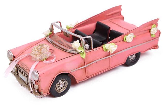 Nostaljik Metal Çiçekli Chevrolet Gelin Arabası