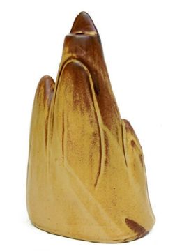 Seramik Geri Akış Kahverengi Tasarım Buhurdanlık