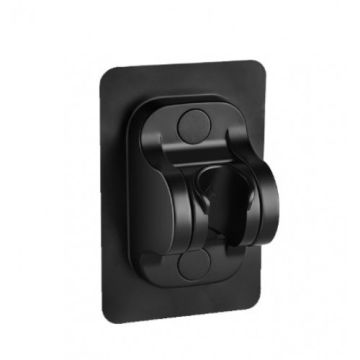 Ayarlanabilir Yapışkanlı Siyah Duş Başlığı Tutucu