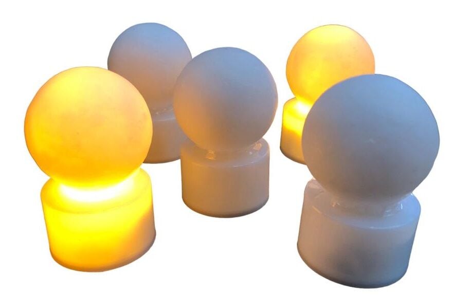 Dekoratif Mini Pilli Işıklı Ay Lamba (12 Adet)