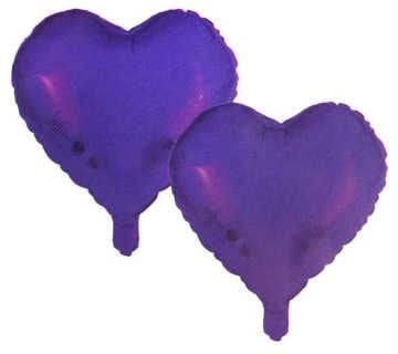 Folyo Balon Kalpli Mor 2 Adet (25 cm & 25 cm)