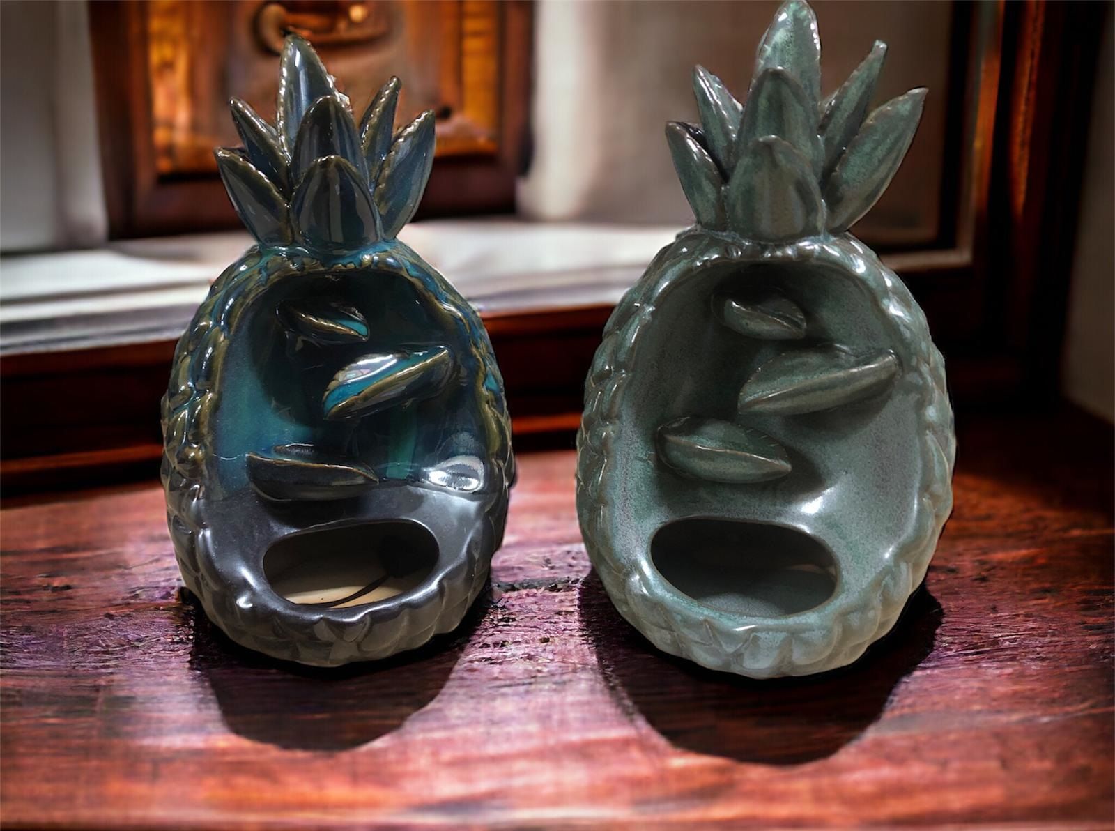 Seramik Ananas Tasarımlı Geri Akış Şelale Tütsülük