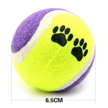 Pati Desenli Tenis Topu Kedi Köpek Oyuncağı