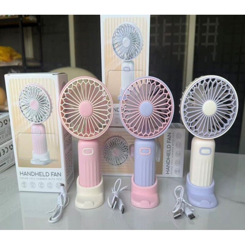 Mini El Fanı Dekoratif Desenli Şarjlı Vantilatör