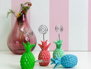 Ananas Tasarımlı Polyester Notluk
