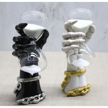 Dekoratif Polyester El Tasarımlı Cam Kum Saati