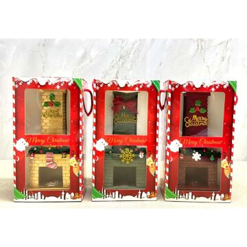 Polyester Yılbaşı Noel Tasarımlı Dekoratif Tütsülük