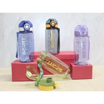 Sport Tasarımlı İpli Su Matarası (550 Ml)