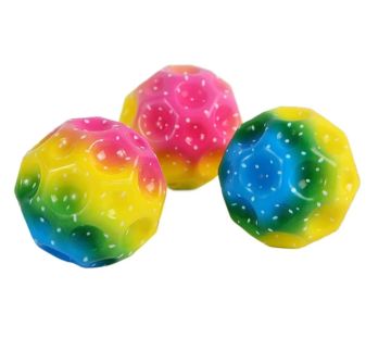 Ay Şeklinde Rengarenk yükseğe Zıplayan Top (6 Adet)