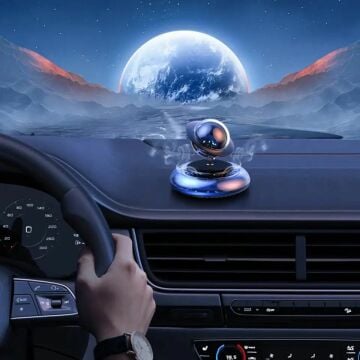 Dönen Satürn Şeklinde Güneş Enerjili Oto Araç Parfümü