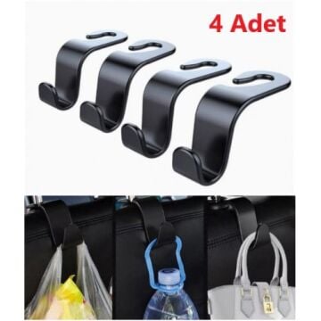 Araç Koltuk Arkası Askı Aparatı (4 Adet)