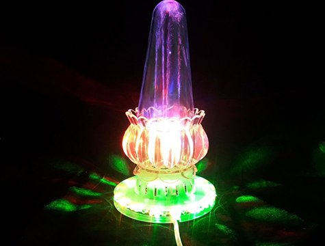 Sulu Dans Eden Renkli Işıklı Led Lamba